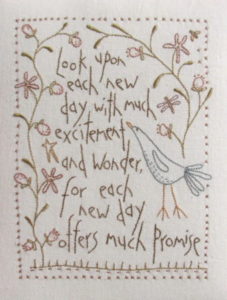 Hatched and Patched New Day Stitchery Pattern by Anni Downs