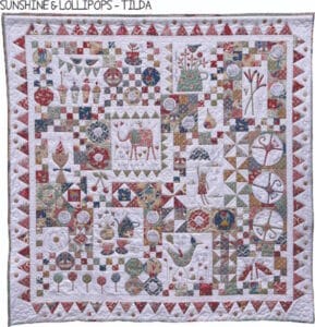 Hatched and Patched Sunshine and Lollipops Quilt Pattern by Anni Downs