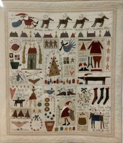 Hatched and Patched The Santa The Tree The Turkey and Me Christmas Quilt Pattern by Anni Downs