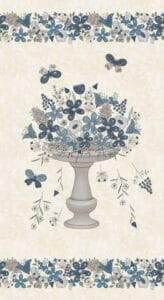 Henry Glass Butterflies and Blooms Floral Panel by Gail Pan