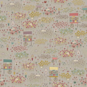 Anni Downs Market Garden Taupe Fabric