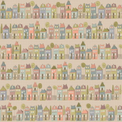 Henry Glass My Neighbourhood Houses by Anni Downs of Hatched and Patched