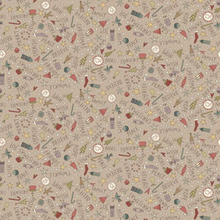 O Christmas Tree Scatter Taupe By Anni Downs