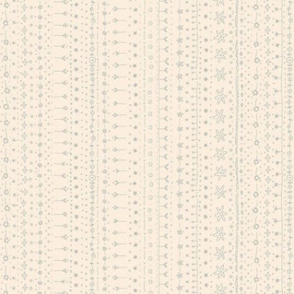 Henry Glass Simply Be Daisy Chain Cream Cotton Fabric by Anni Downs