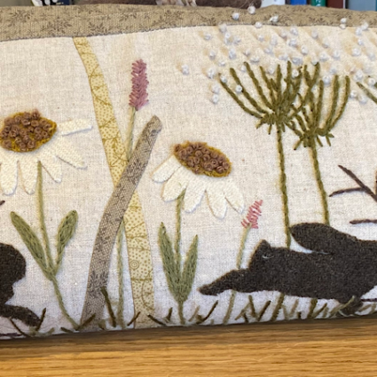 ‘Running in the Meadow’ Notions Purse or Needlebook Workshop with Becky De’Ath from Willow & Hare Stitching At Poppy Patch