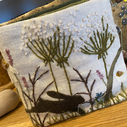 ‘Running in the Meadow’ Notions Purse or Needlebook Workshop with Becky De’Ath from Willow & Hare Stitching at Poppy Patch