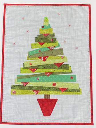 Improv Christmas Tree wall hanging day class with Janet Goddard