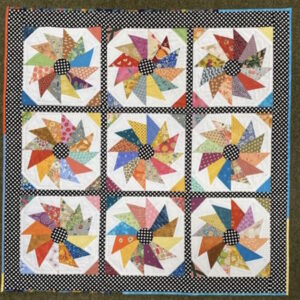 Scrappy Swirls Foundation Pieced Quilt Class with Janet Goddard