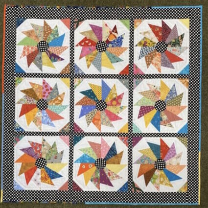 Scrappy Swirls Foundation Pieced Quilt Class with Janet Goddard