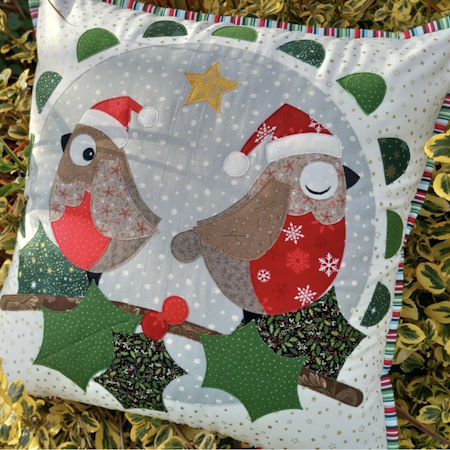 Jolly Robin Cushion Kit designed by Claire Turpin product review. Made by Nicola Foreman.