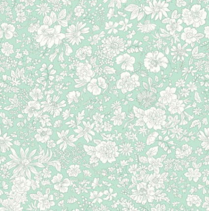 Liberty Emily Belle Soft Mint Cotton Fabric