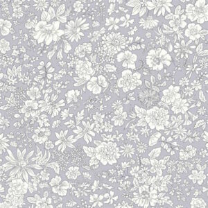 Liberty Cotton Fabric Emily Belle Steel Grey