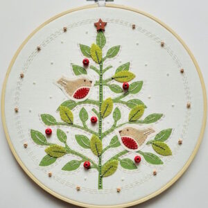 Louise Nichols Lino Kit Christmas Tree and Little Robbins