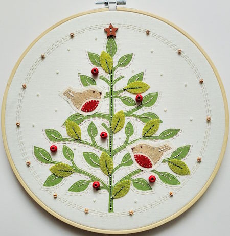 Louise Nichols Lino Kit Christmas Tree and Little Robbins