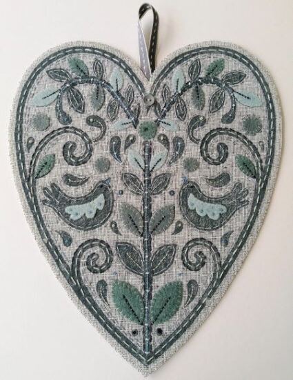 Louise Nichols Folk Heart Lino Print Kit