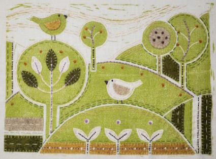 Louise Nichols Landscape Summer Lino Print Embellishing Kit