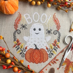 Love poppet Boo Cross Stitch Kit 14 Count