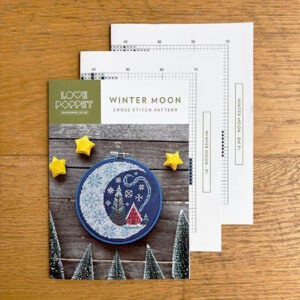 Love Poppet Winter Moon Christmas Cross Sticth Pattern