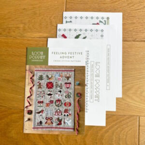 Love Poppet Feeling Festive Christmas Advent Cross Stitch Pattern