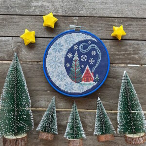 Love Poppet Festive Moon Cross Stitch Kit