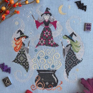 Love Poppet Girls Night Witch Cross Stitch Kit