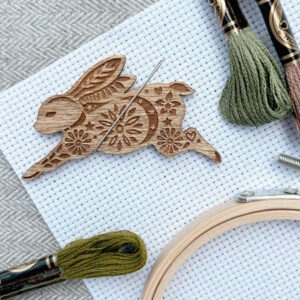 Love Poppet Wooden Hare Thread Minder