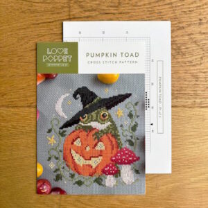 Love Poppet Hallowean Pumpkin Toad Crossstitch Chart