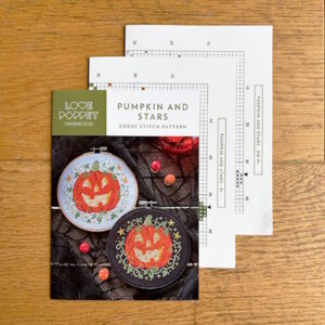 Love poppet Pumpkin and Stars Cross stitch Chart
