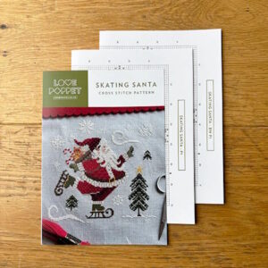 Love Poppet Skating Santa Cross Stitch Pattern