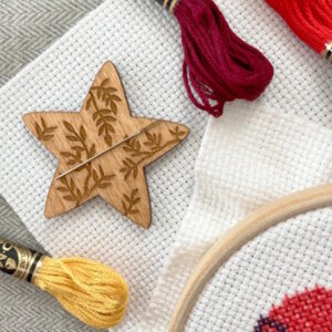 Love Poppet Star Wooden Magnet