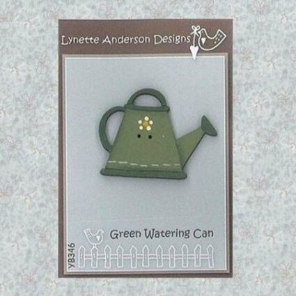 Lynette Anderson Green Watering Can Button
