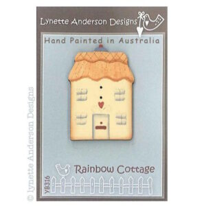 Lynette Anderson Rainbow Cottage Hand Painted Button