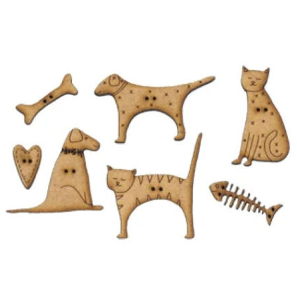 Lynette Anderson Woof and Meow Button Pack