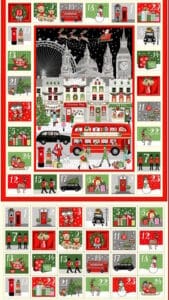 Makower Christmas Advent Panel London