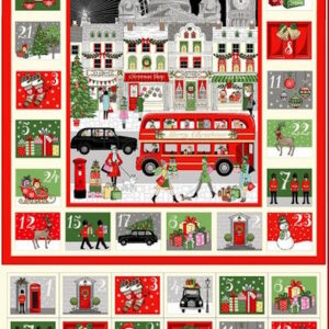 Makower Christmas Advent Panel London