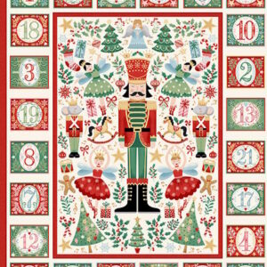 Makower Christmas Advent Panel The Nutcracker