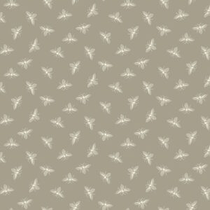 Makower Petite Beehive Bees Grey