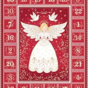 Makower Christmas Angel Advent Fabric Panel