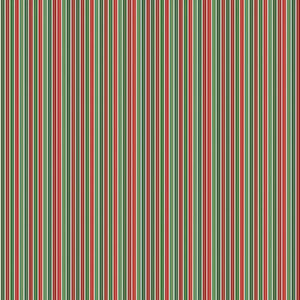 Makower Jolly Christmas Stripe Cotton Fabric
