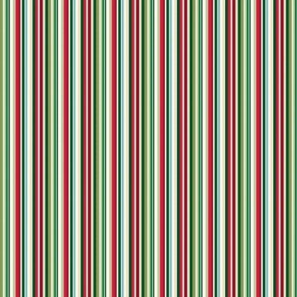 Makower Christmas wishes multi coloured Stripe Fabric