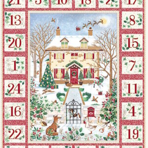 Makower Christmas Advent Calendar Panel Country Christmas