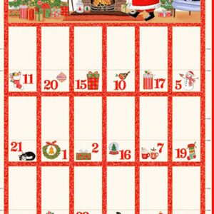 Makower Jolly Saint Nick Christmas Advent Panel