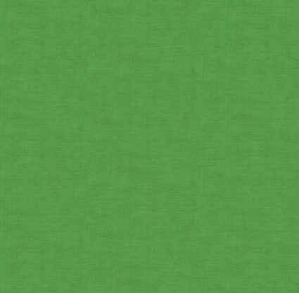 Makower linen Texture Cotton Fabric Shamrock Green