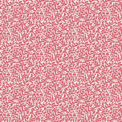 Makower Scandi Christmas 2025 Holly Red Cotton Fabric