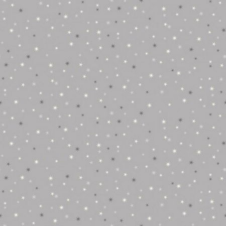 Makower Scandi Stars Grey on Grey