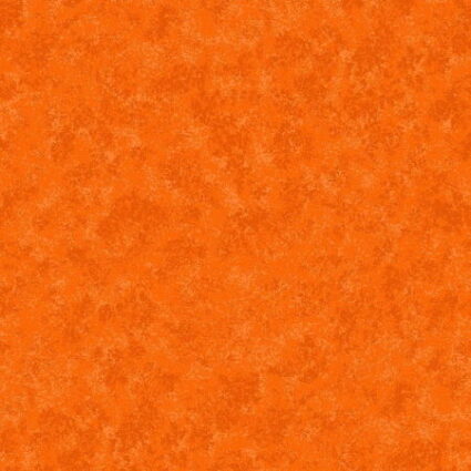 Makower Spraytime Mandarin a bright orange tone on tone design