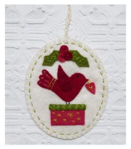 Marg Low Christmas Felt Birdie Decoration Pattern