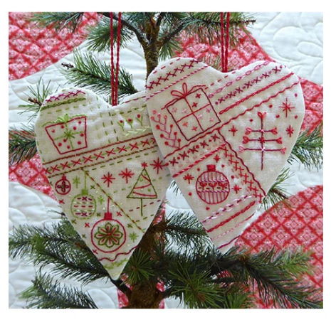 Marg Low Christmas Sampler Heart Tree Decoration Pattern