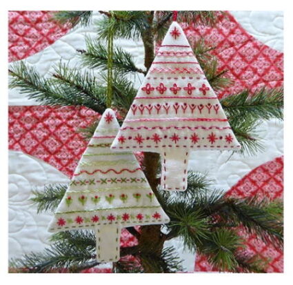 Marg Low Christmas Embroidered Sampler ornament Pattern