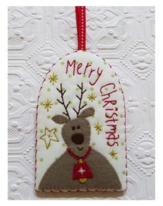 Marg Low Designs Santa and Friends Deer Christmas Decoration